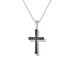 Load image into Gallery viewer, DUAL CROSS DIAMOND PENDANT
