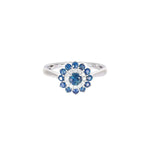 Load image into Gallery viewer, Hallo Sapphire ring

