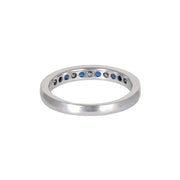 Princess cut Sapphire-Channel setting