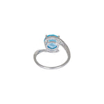 Load image into Gallery viewer, Round Blue Topaz Diamond Ring
