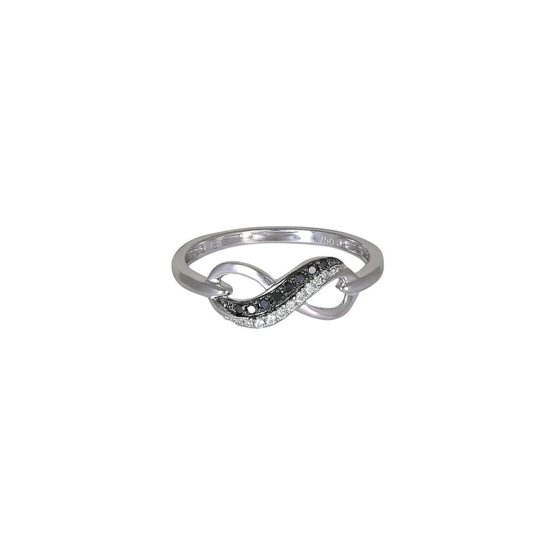 Black N White Diamond Ring