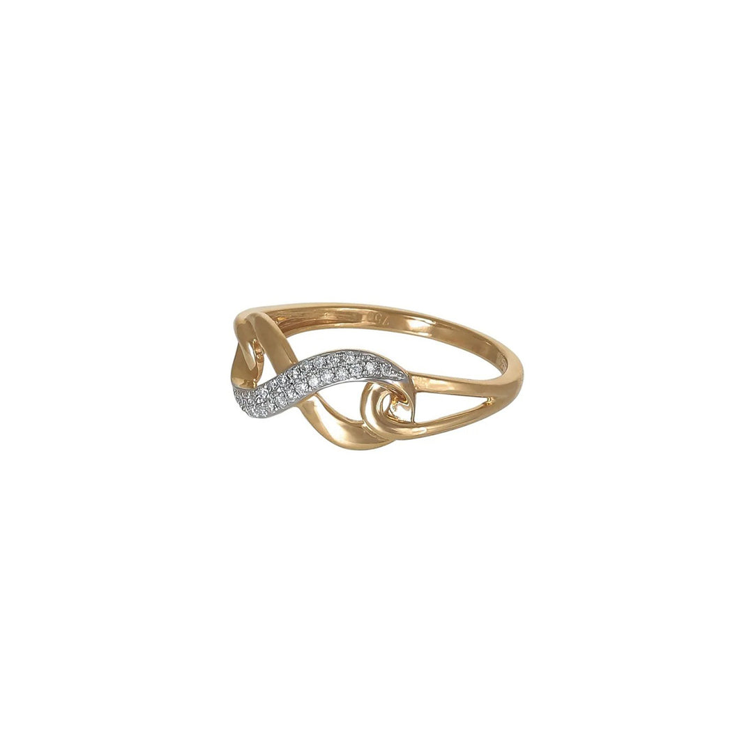 Yellow Infinity Ring
