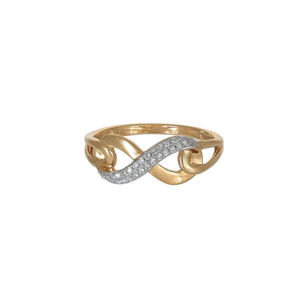 Yellow Infinity Ring