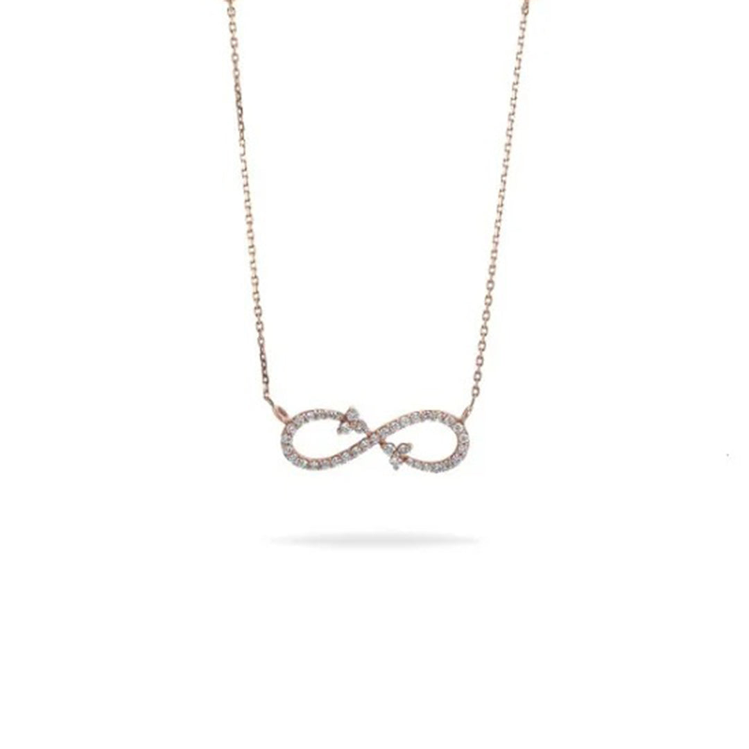Classic Infinity Diamond Necklace