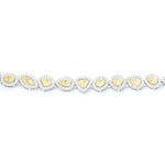 Load image into Gallery viewer, Multi color Fancy yellow diamond halo setting bracelet
