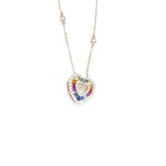 Load image into Gallery viewer, Rainbow Heart Pendant
