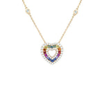 Load image into Gallery viewer, Rainbow Heart Pendant

