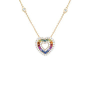 Rainbow Heart Pendant