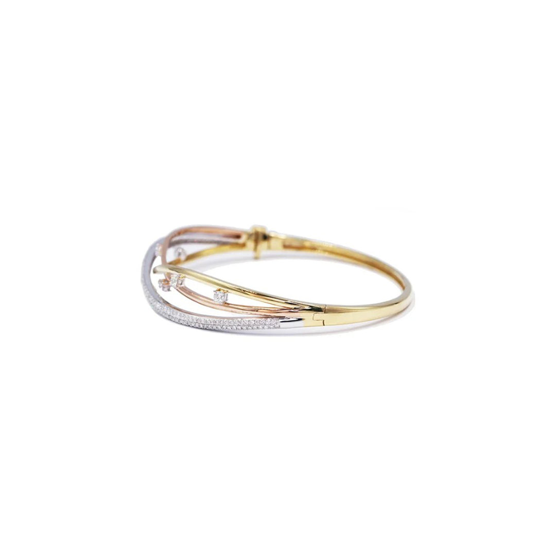 Twisted Double line Bangle