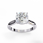 Cushion Cut Solitaire Engagement Ring