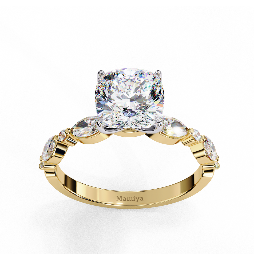 Cushion Diamond Engagement Ring