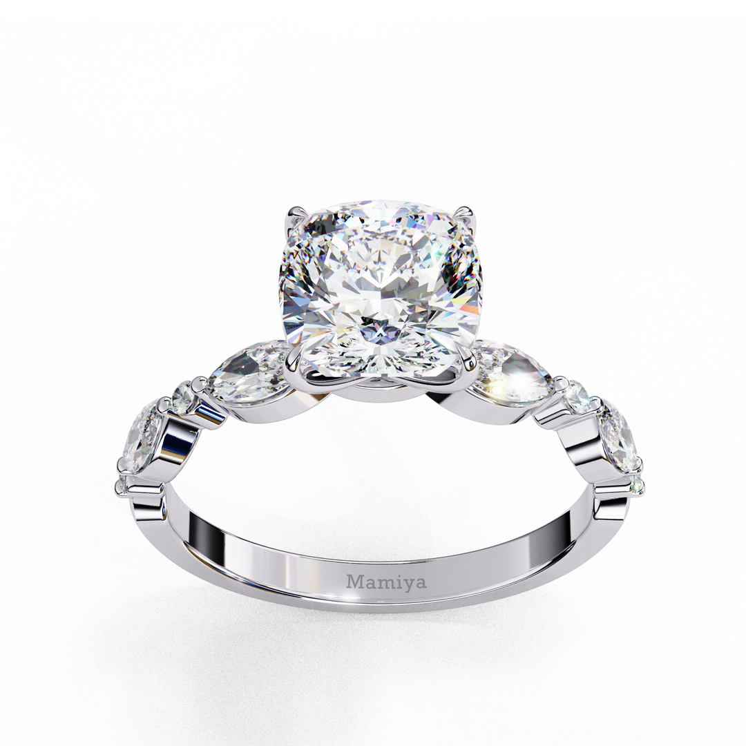Cushion Diamond Engagement Ring