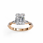 Load image into Gallery viewer, Emerald Cut Diamond Engagement Ring
