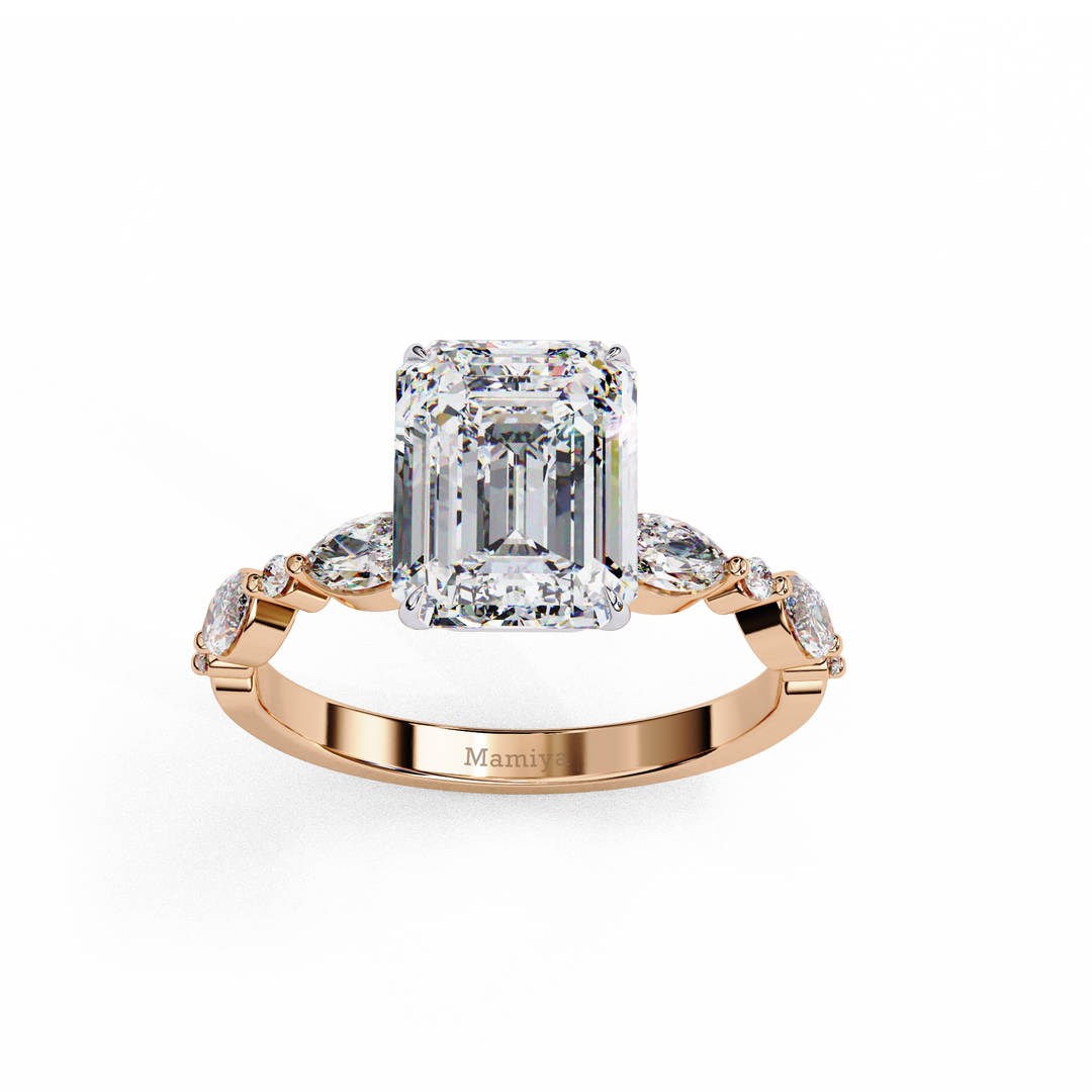 Emerald Cut Diamond Engagement Ring