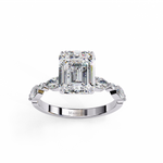 Load image into Gallery viewer, Emerald Cut Diamond Engagement Ring

