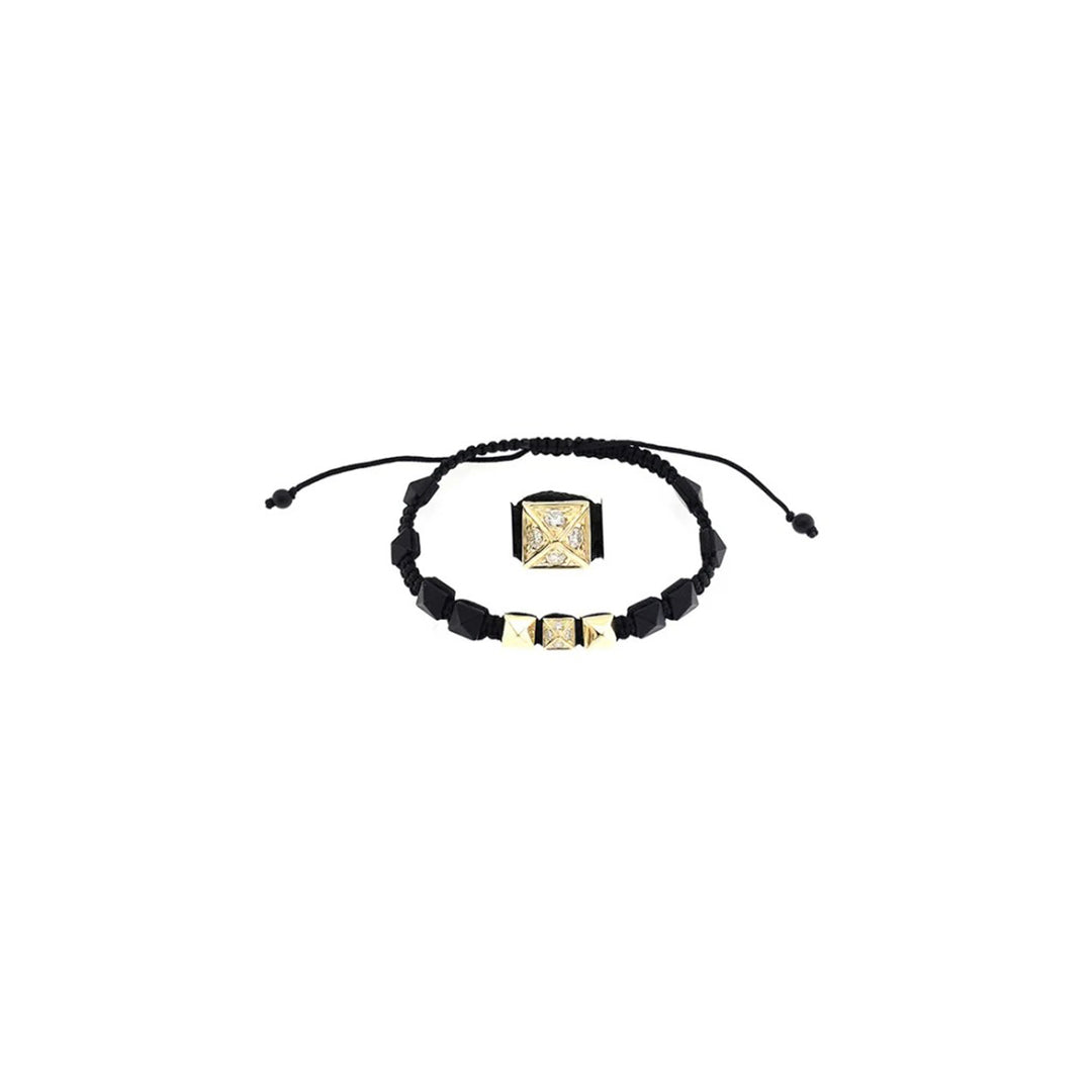 Black Tan Diamond Bracelet