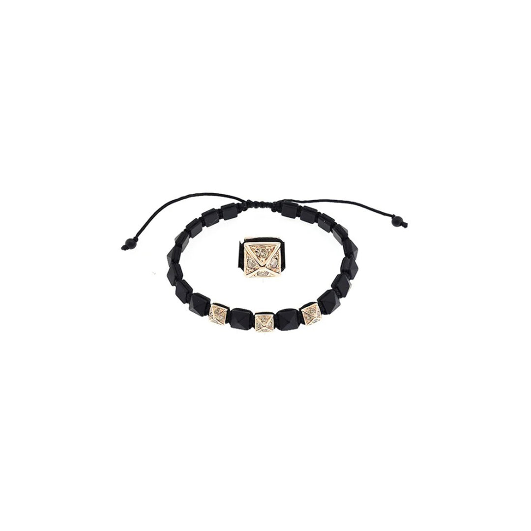 Black Tan Diamond Bracelet