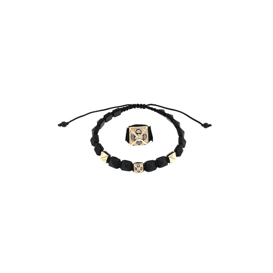 Black Tan Diamond Bracelet