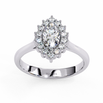 Load image into Gallery viewer, Marquise Diamond Halo Ring
