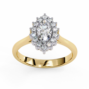 Marquise Diamond Halo Ring