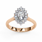 Load image into Gallery viewer, Marquise Diamond Halo Ring
