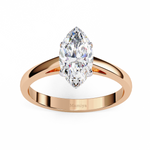Load image into Gallery viewer, Marquise Solitaire Engagement Ring
