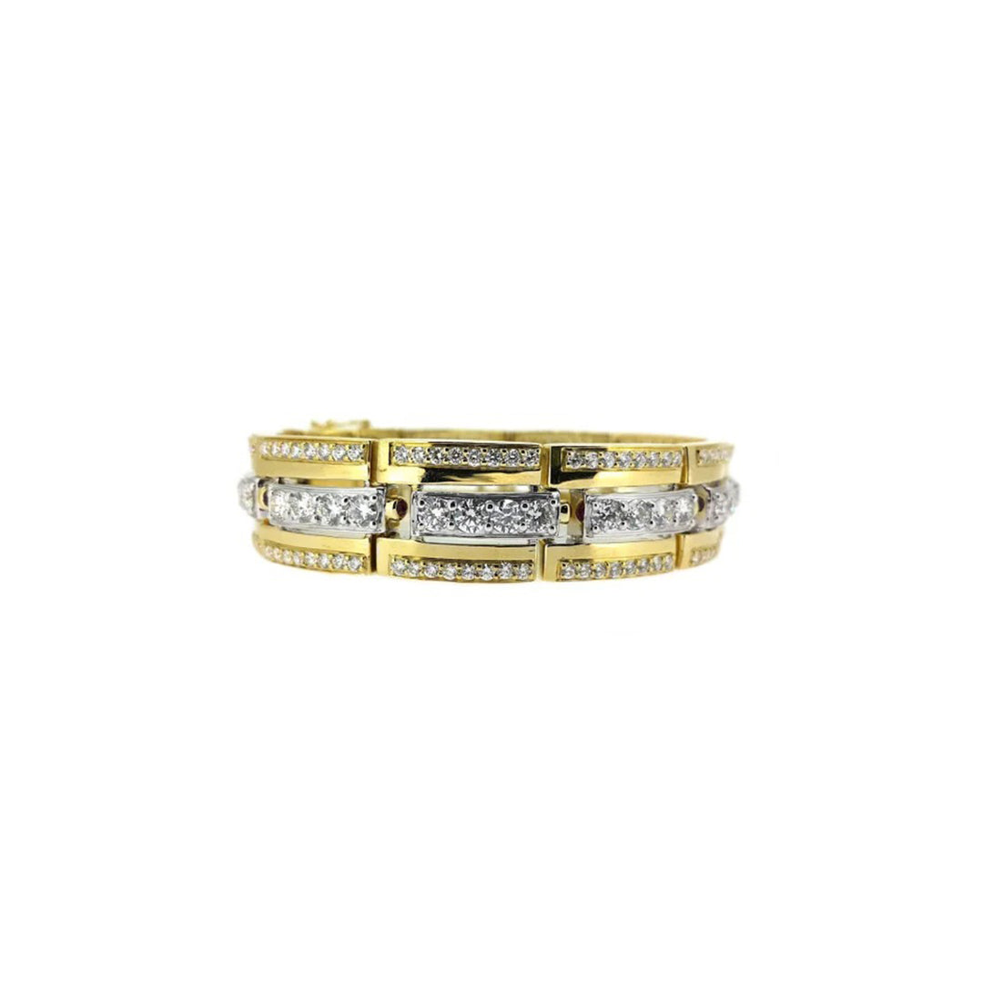 Yellow Gold Men Bracelet (OR0994)