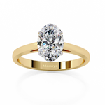 Load image into Gallery viewer, Oval Solitaire Ring
