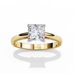Load image into Gallery viewer, Princess Cut Solitaire Engagement Ring

