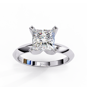 Princess Excellent Cut Diamond Engagement Ring