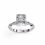 Load image into Gallery viewer, Radiant Cut Diamond Engagement Ring
