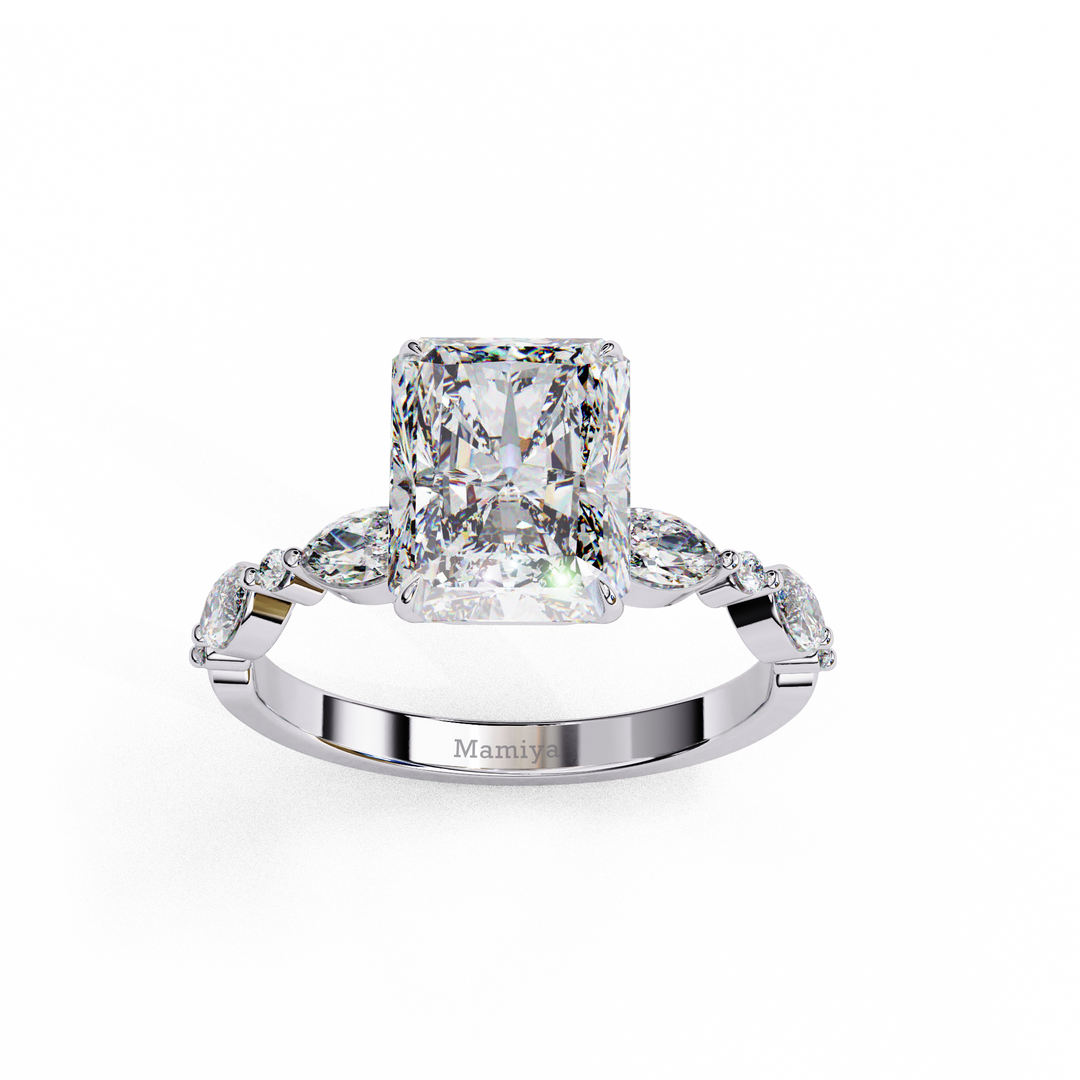 Radiant Cut Diamond Engagement Ring