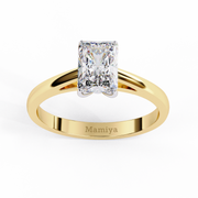 Radiant cut solitaire Ring