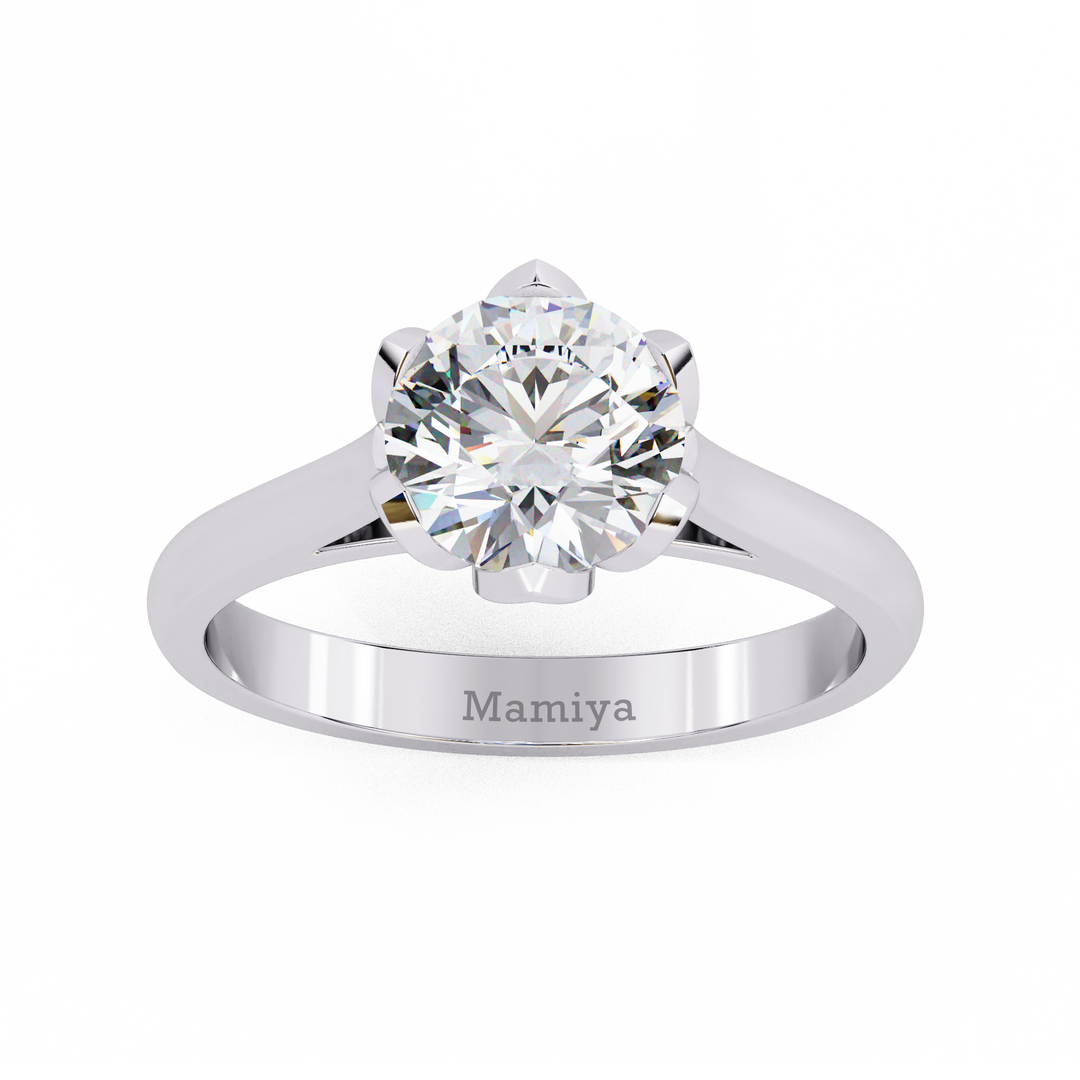 Round Brilliant Cut Solitaire Ring – 1.3 CTW