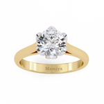 Load image into Gallery viewer, Round Brilliant Cut Solitaire Ring – 1.3 CTW
