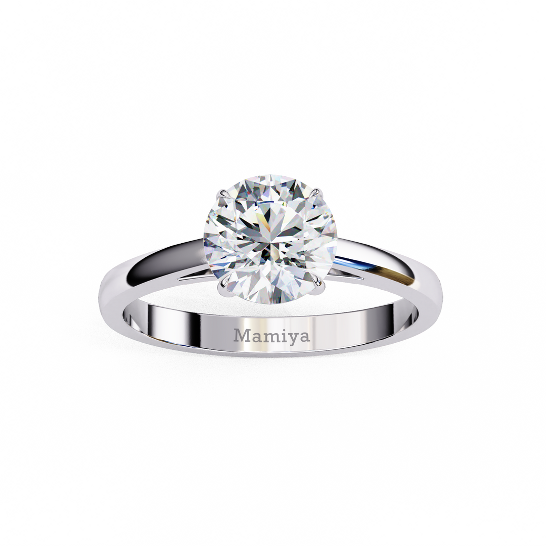 Round Brilliant Cut Solitaire Ring
