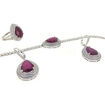 Load image into Gallery viewer, Diamond Necklace with Ruby
