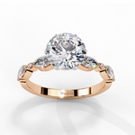 Load image into Gallery viewer, classic five-stone engagement ring with a twist Ring
