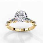 Load image into Gallery viewer, classic five-stone engagement ring with a twist Ring
