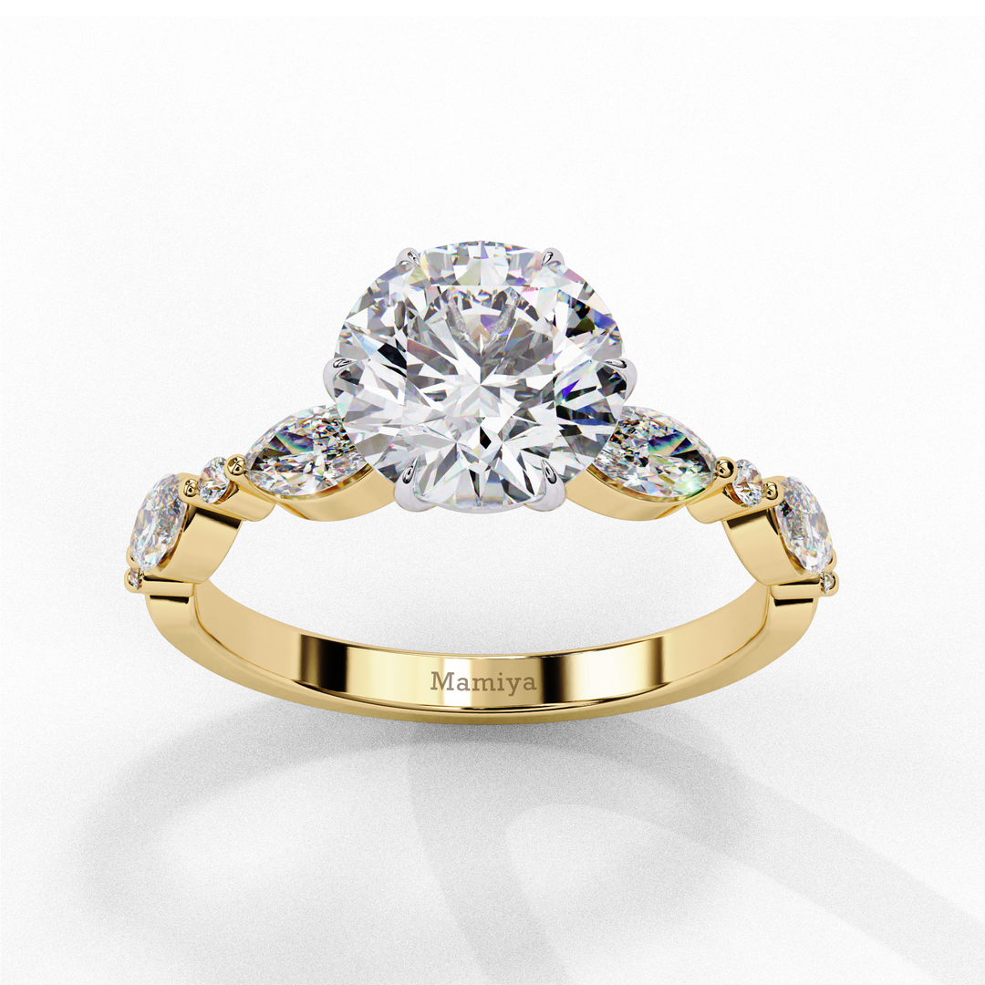 classic five-stone engagement ring with a twist Ring