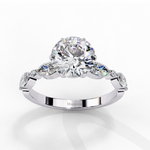 Load image into Gallery viewer, classic five-stone engagement ring with a twist Ring
