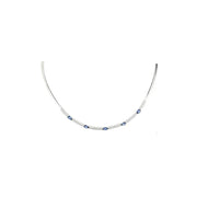 Blue Intervention Diamond Necklace (or1105)
