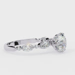 Load and play video in Gallery viewer, classic five-stone engagement ring with a twist Ring
