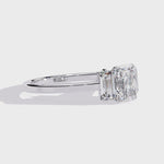 Load and play video in Gallery viewer, Three Stone Radiant Cut Diamond Ring
