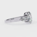 Load and play video in Gallery viewer, Oval With Pear Three Stone Ring
